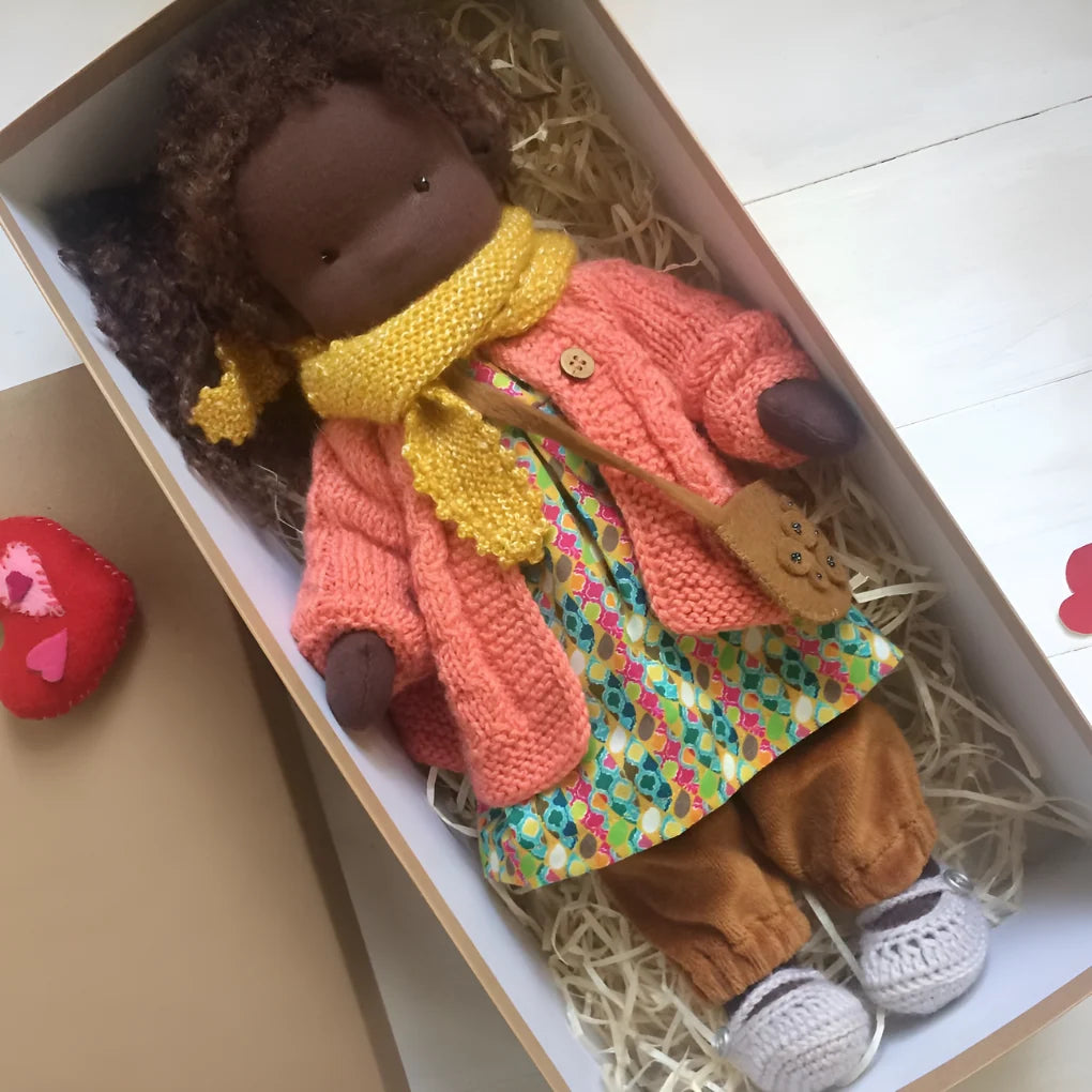 Toddler Doll Hypoallergenic Cotton & Wool Neutral Face