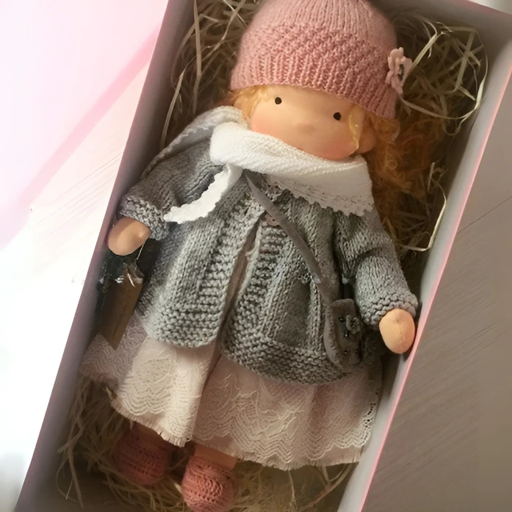 Toddler Doll Hypoallergenic Cotton & Wool Neutral Face