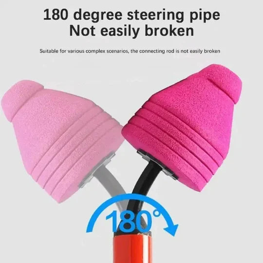 Toilet & Drain Plunger Air-Powered Stainless Steel Interchangeable Heads