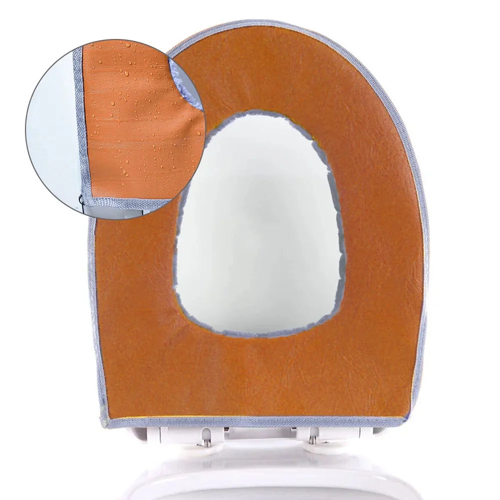 Toilet Seat Cushion Plush Padded Waterproof & Machine Washable