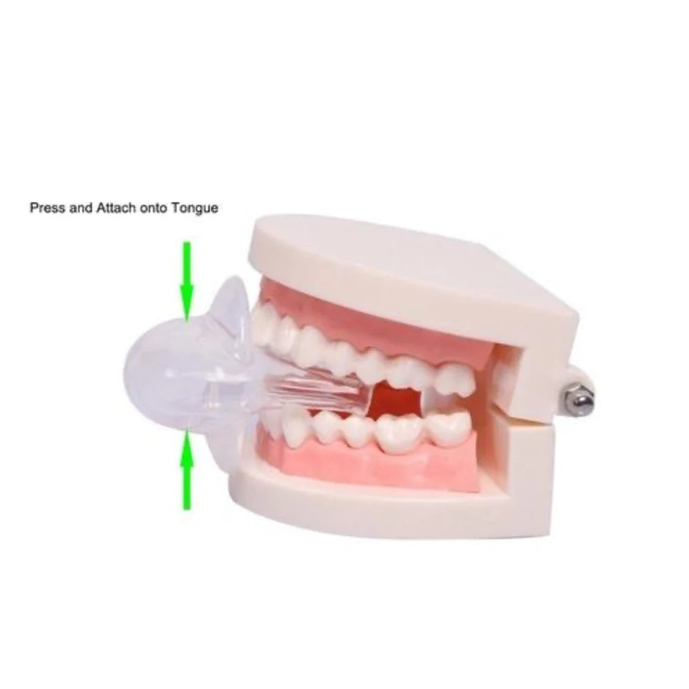 Tongue Stabilizer Non-Invasive Medical-Grade Silicone Denture-Friendly
