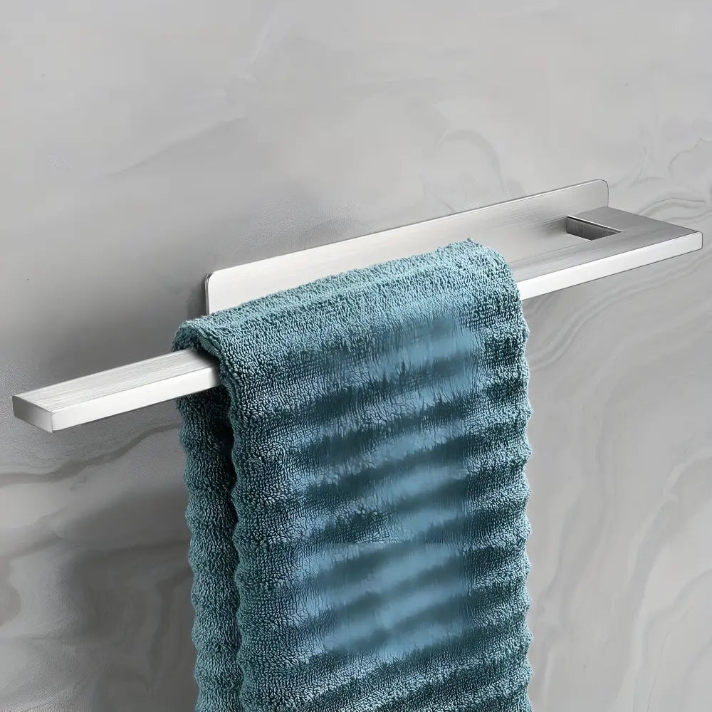 Towel Holder No-Drill Adhesive Brushed Stainless Steel