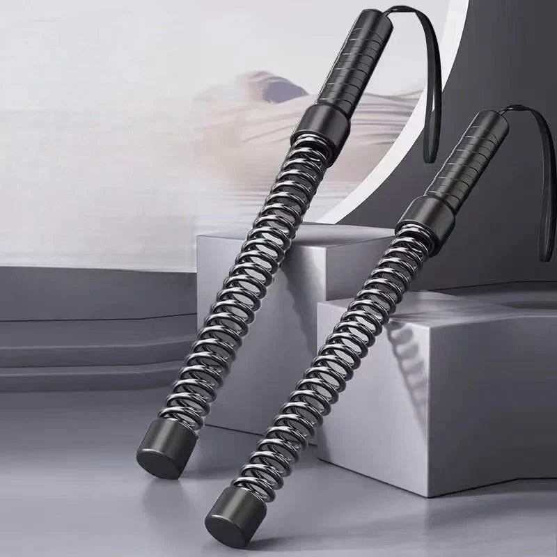 Training Rope Weighted Spring Leather Handles Set of 2