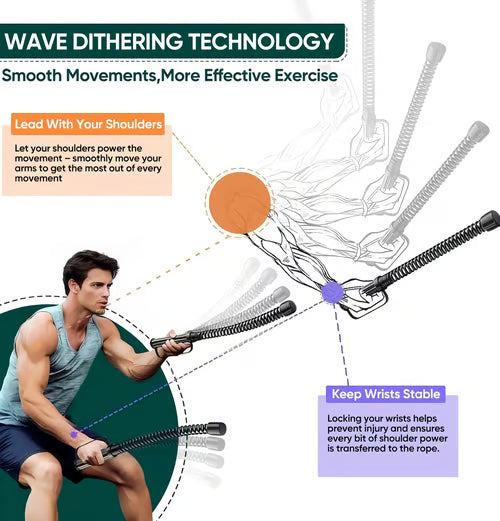 Training Ropes Weighted Spring Textured Leather 2-Pack