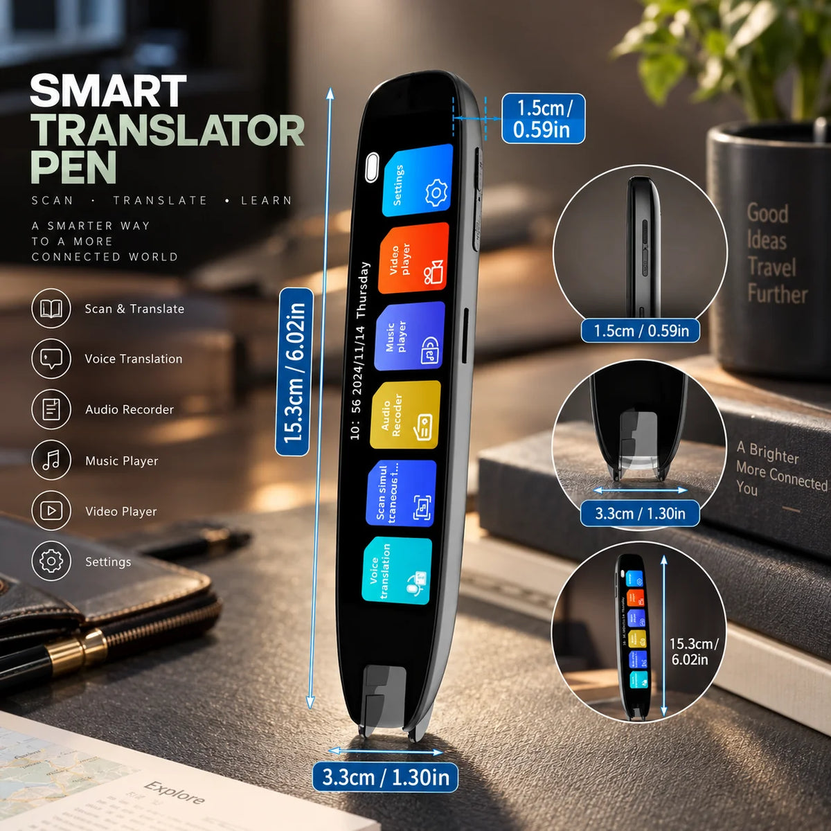 Translation Scanner Pen 142 Languages Text & Voice