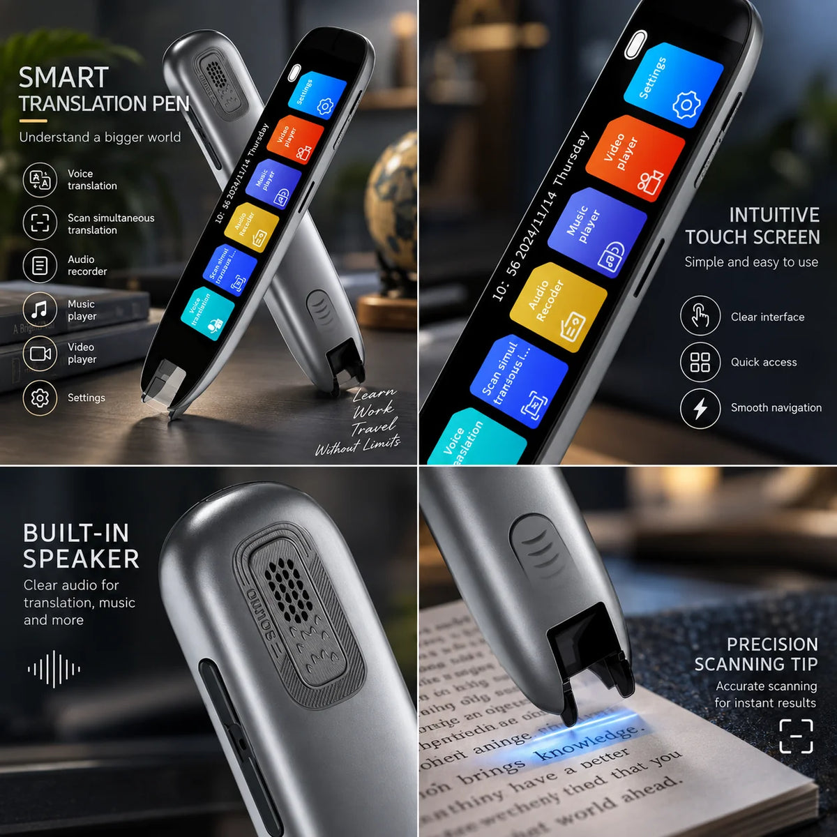 Translation Scanner Pen 142 Languages Text & Voice