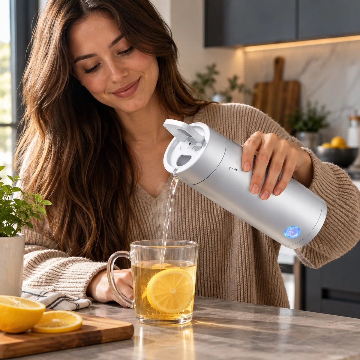 Travel Electric Kettle Stainless Steel Four Presets Auto Shut-Off