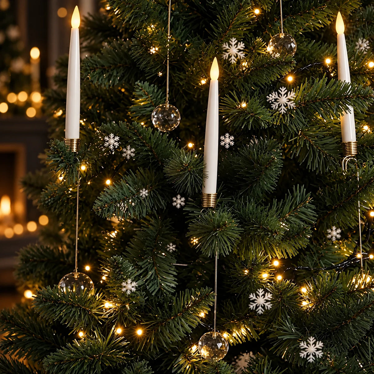 Tree Candles Flameless Remote-Controlled & Battery-Operated