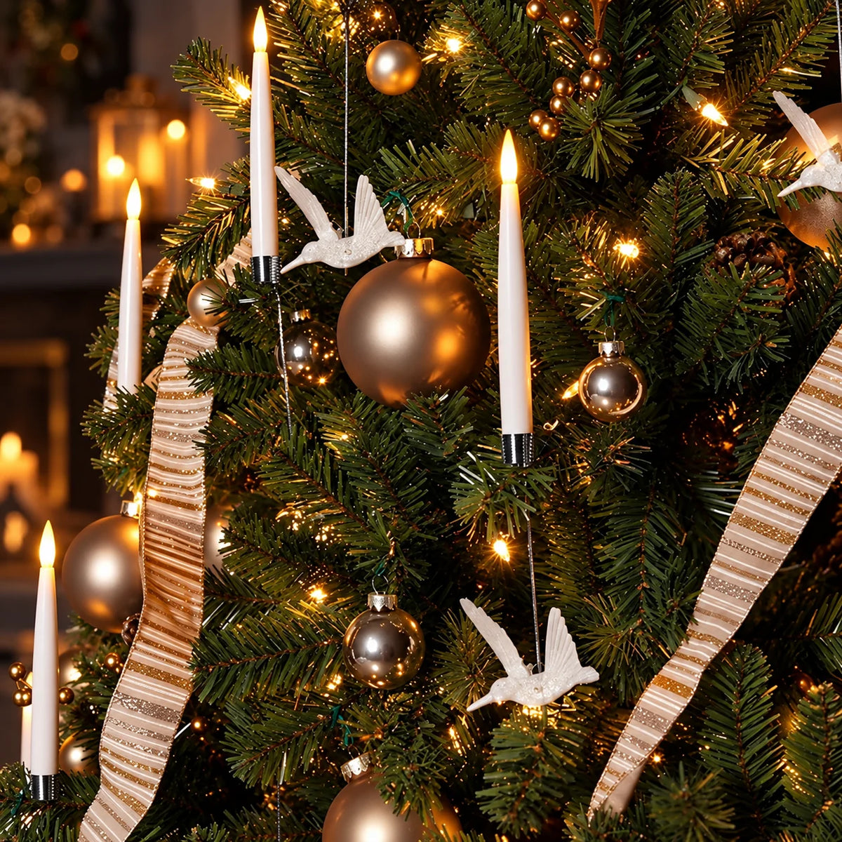 Tree Candles Flameless Remote-Controlled & Battery-Operated