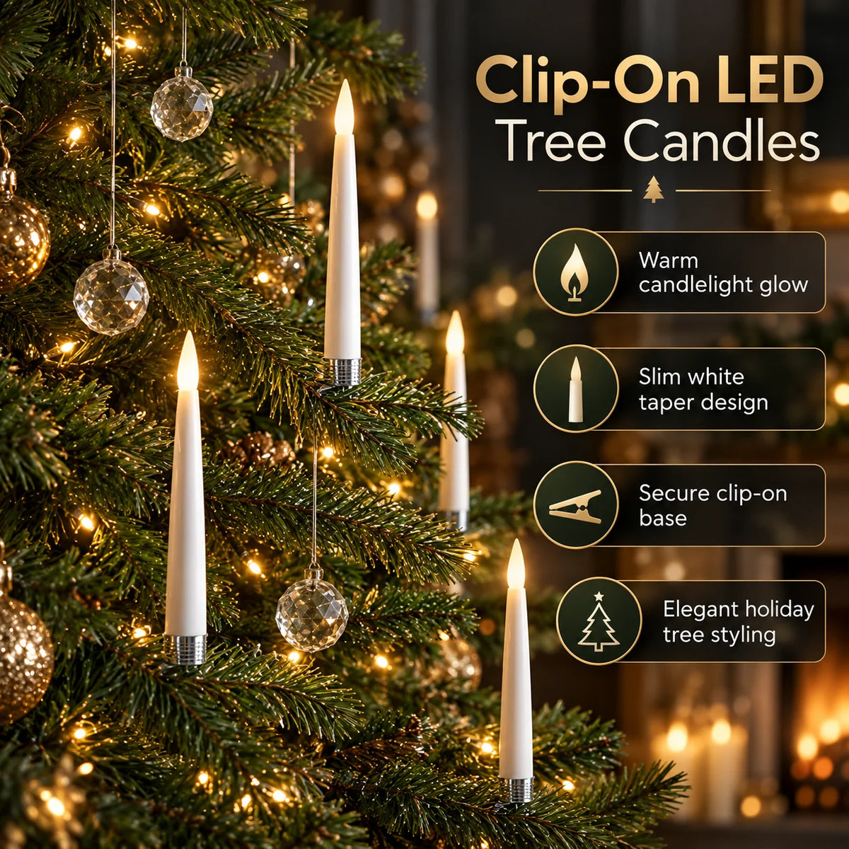 Tree Candles Flameless Remote-Controlled & Battery-Operated