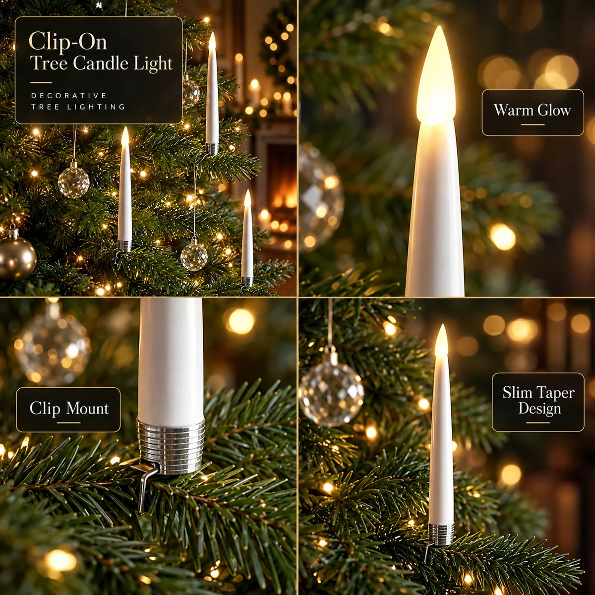 Tree Candles Flameless Remote-Controlled & Battery-Operated