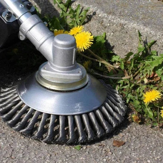 Trimmer Attachment Wire Brush 1 Inch Center Hole