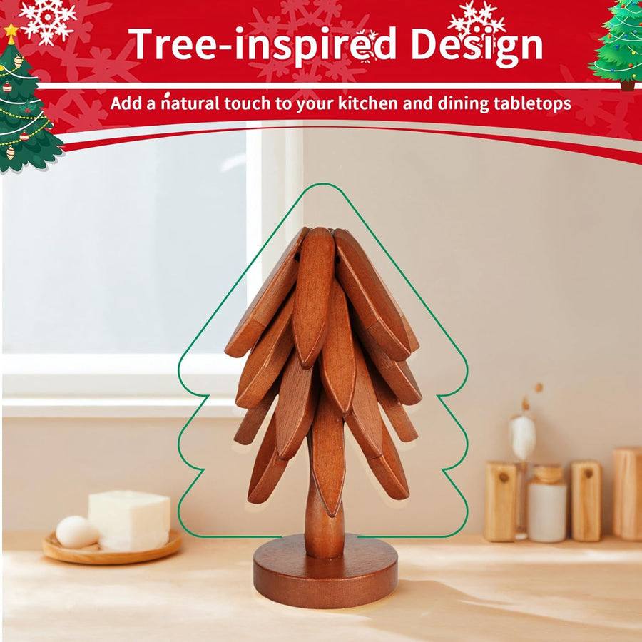 Trivet Solid Wood Foldable & Heat-Resistant