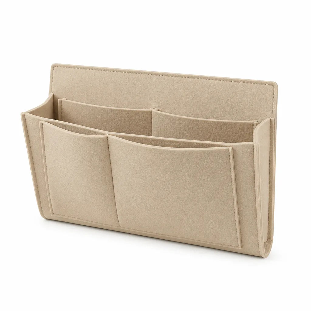 Tuck-Under Bedside Organizer for Bed & Sofa (5-Pocket)