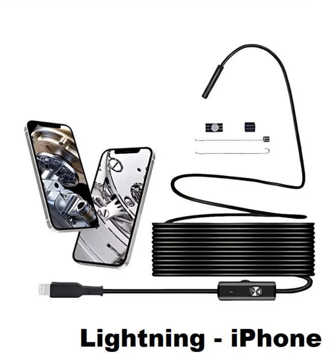 USB Inspection Camera Waterproof 8mm Adjustable LED