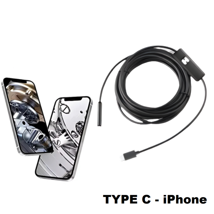 USB Inspection Camera Waterproof 8mm Adjustable LED