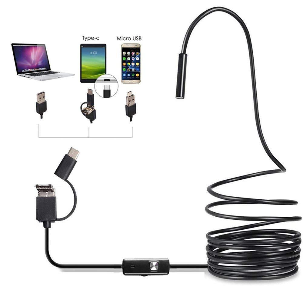 USB Inspection Camera Waterproof 8mm Adjustable LED