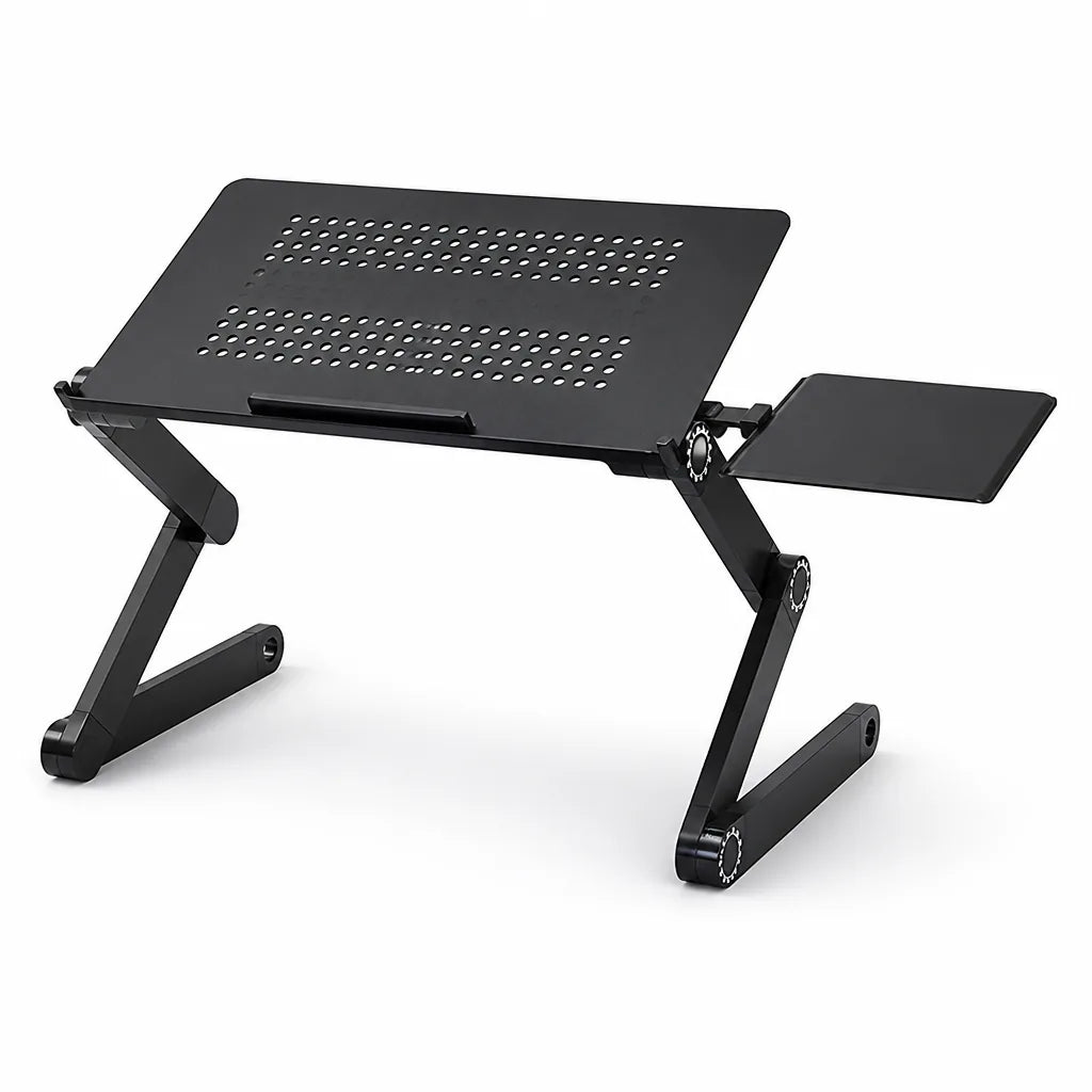 Ventilated Laptop Stand with Removable Mouse Pad (360° Adjustable Legs)
