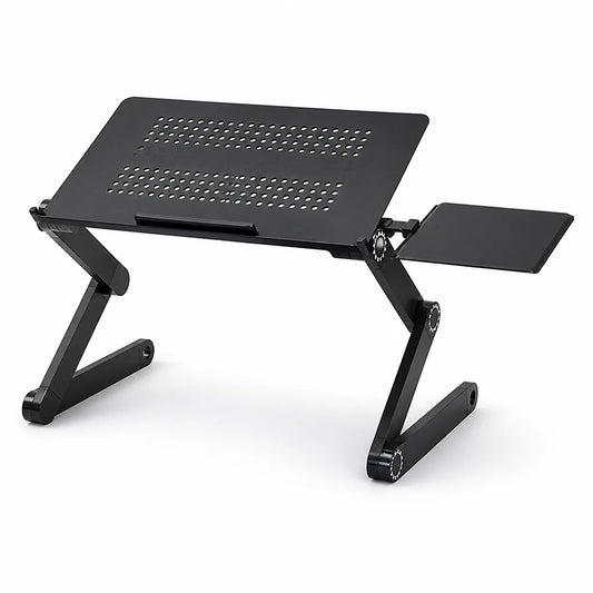 Ventilated Laptop Stand with Removable Mouse Pad (360° Adjustable Legs)
