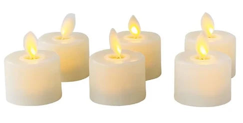 Votive LED Candle Set Realistic Flicker Remote Control