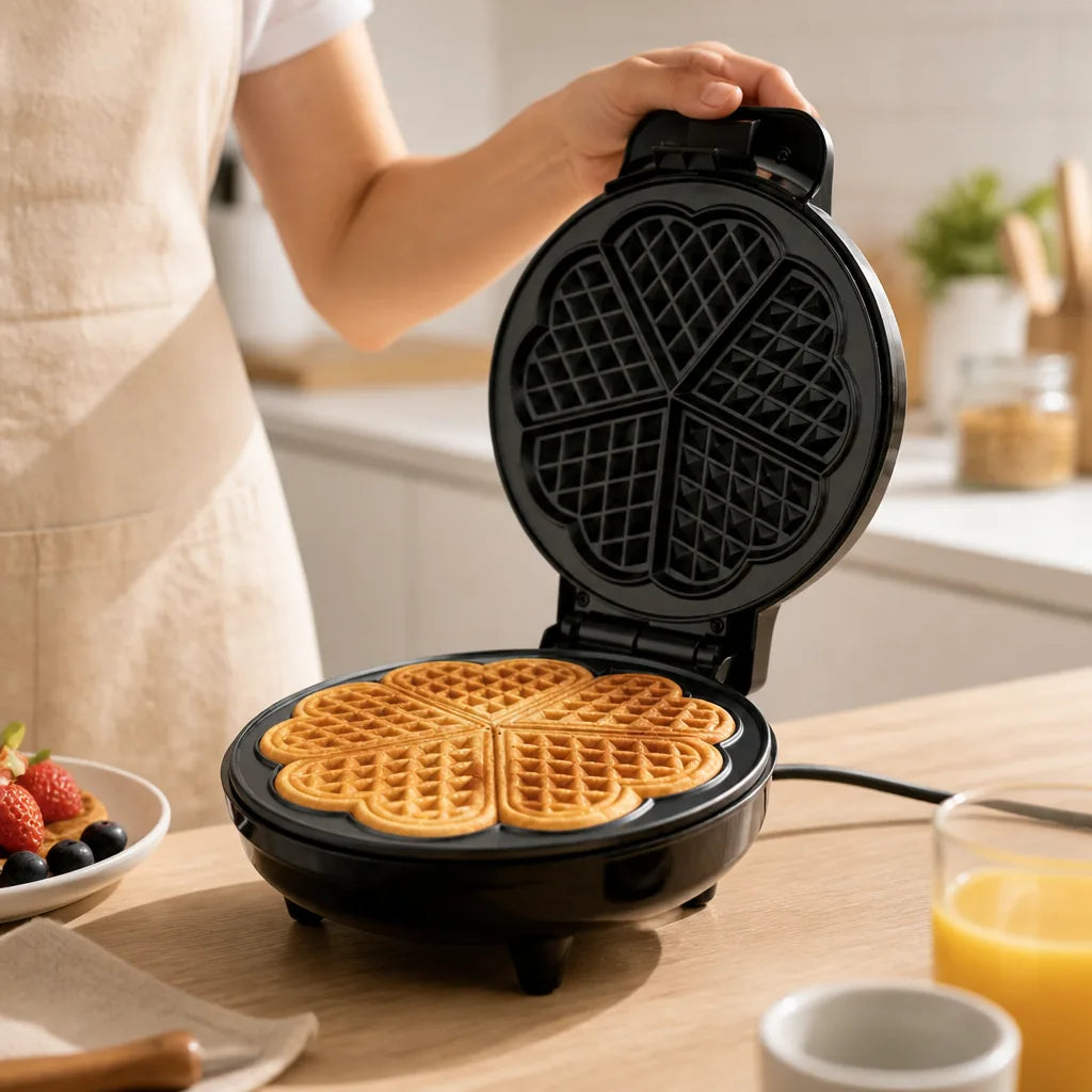 Waffle Maker 1000W Double-Sided Non-Stick