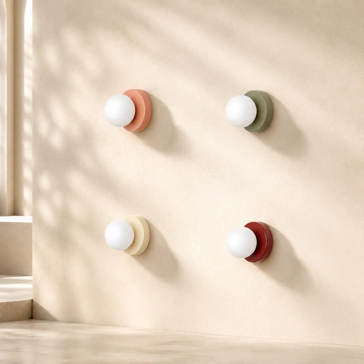 Wall & Ceiling Light Dual-Mount Frosted Glass