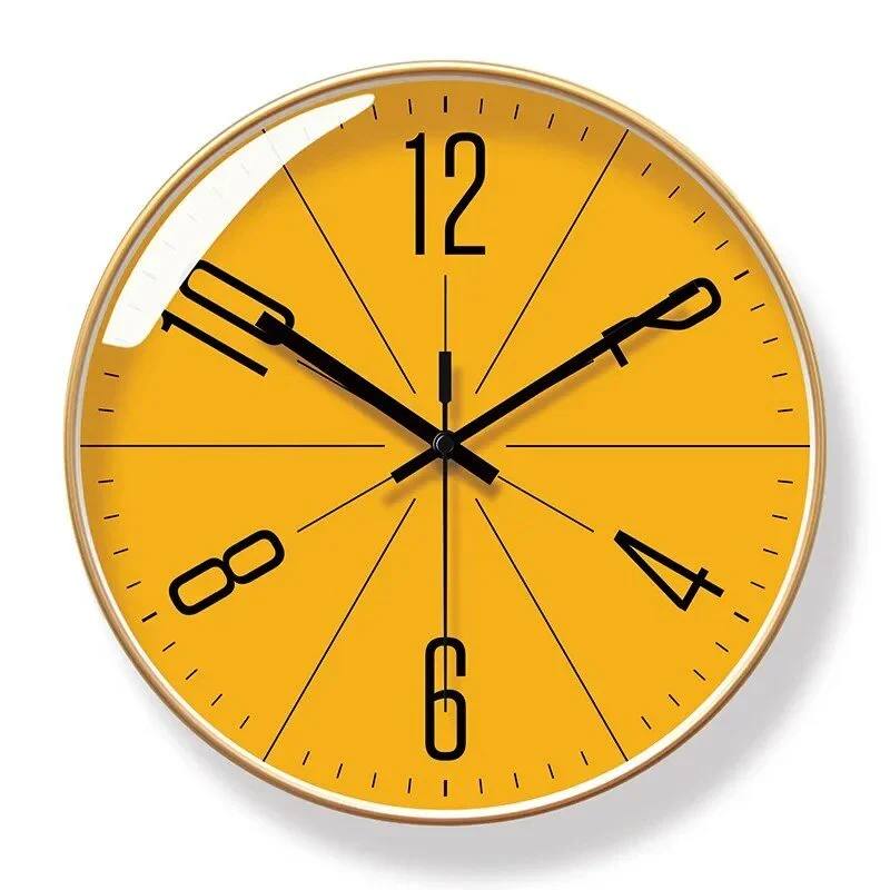 Wall Clock Modern Nordic Quartz Movement Easy-Read Numerals