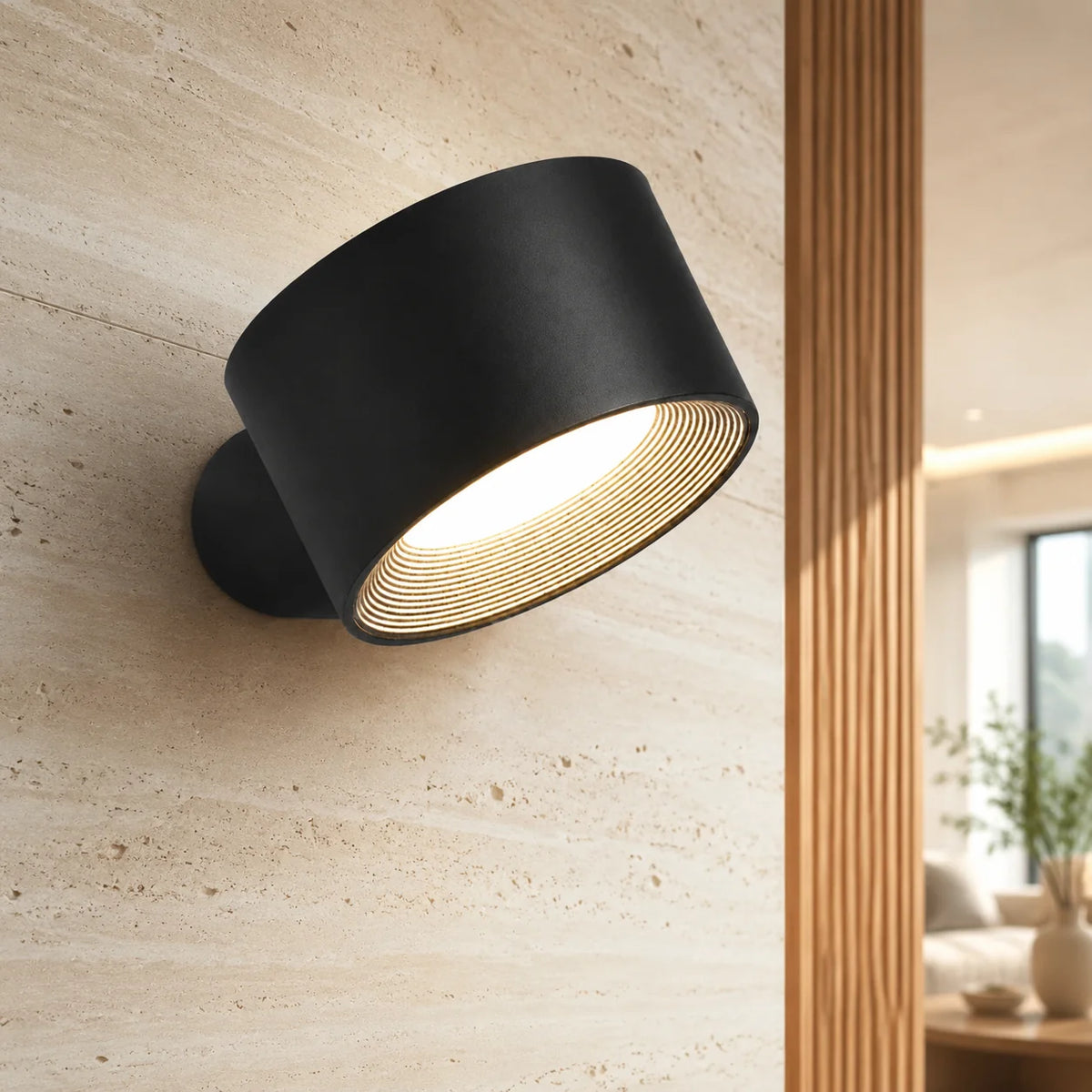 Wall Light Magnetic Rotating Head USB Rechargeable