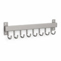 Wall-Mounted Aluminum Kitchen Hook Rail (Flexible Hooks)