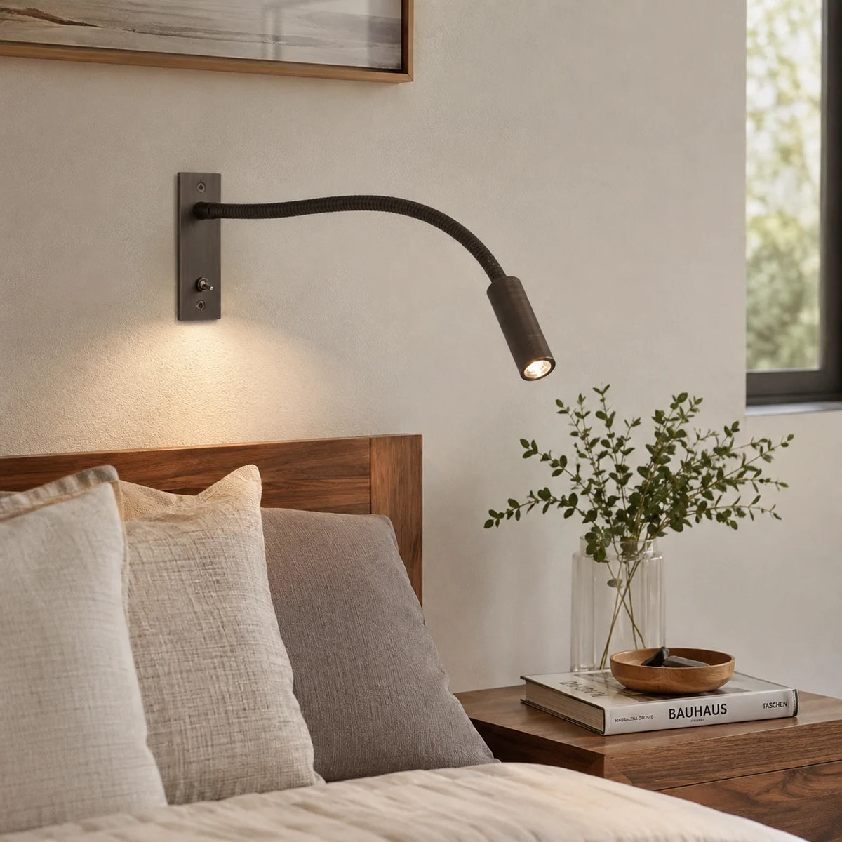 Wall Reading Lamp Solid Metal Adjustable Rotating Spotlight