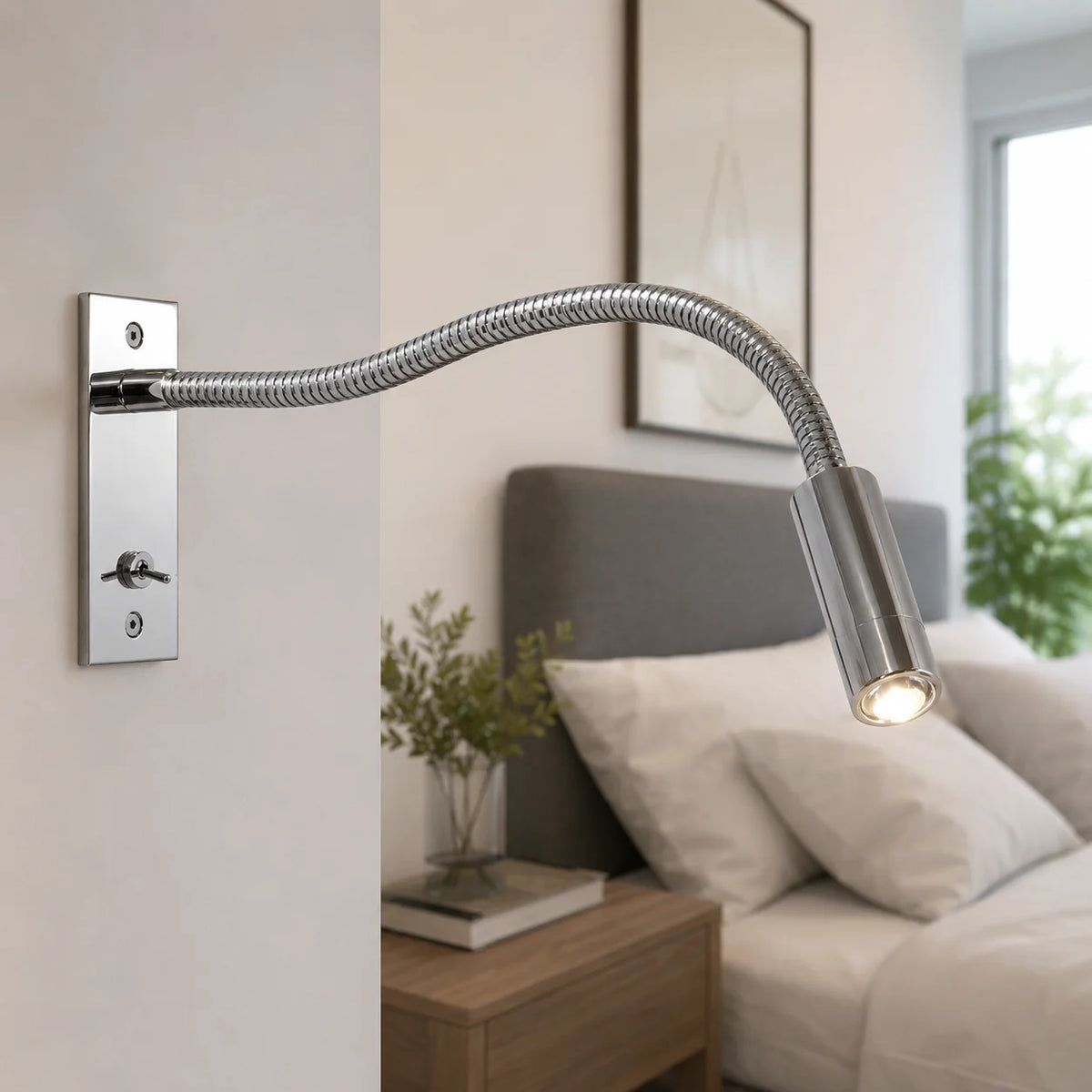 Wall Reading Lamp Solid Metal Adjustable Rotating Spotlight