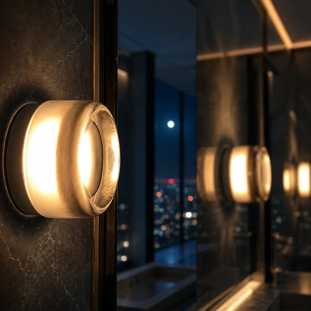 Wall Sconce Hardwired LED Textured Acrylic Shade