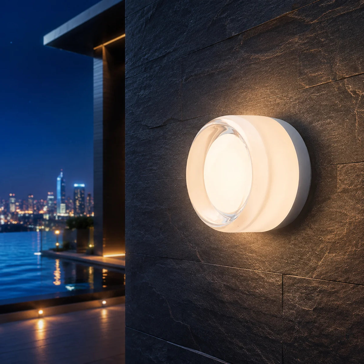 Wall Sconce Hardwired LED Textured Acrylic Shade