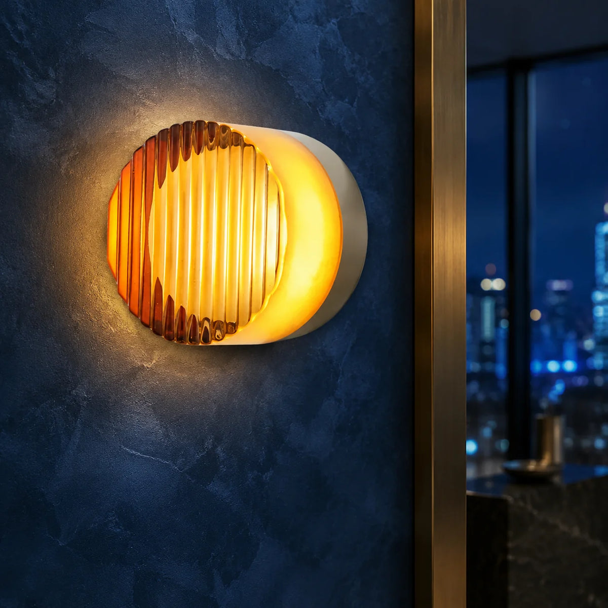 Wall Sconce Hardwired LED Textured Acrylic Shade