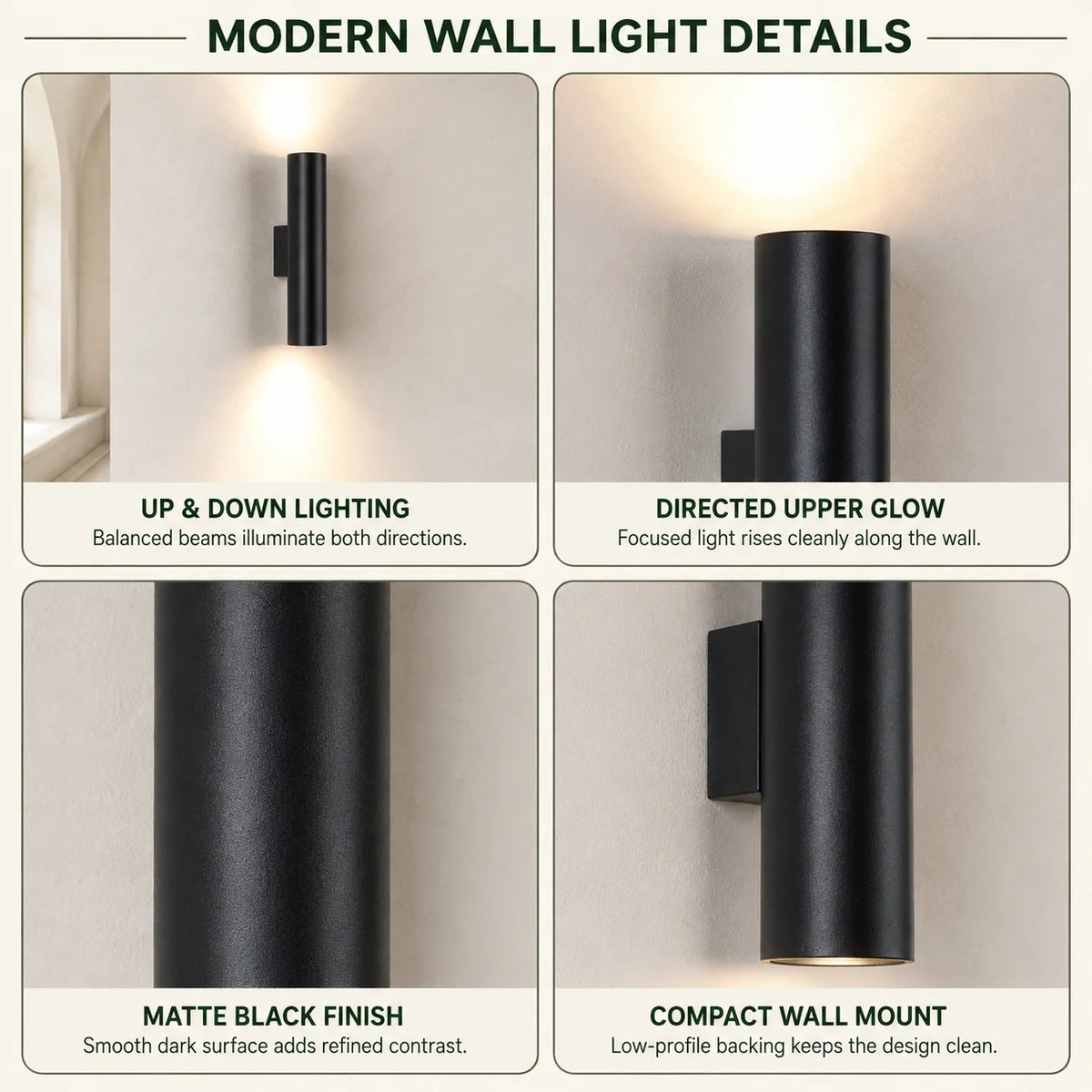 Wall Sconce Integrated LED Up & Down Light
