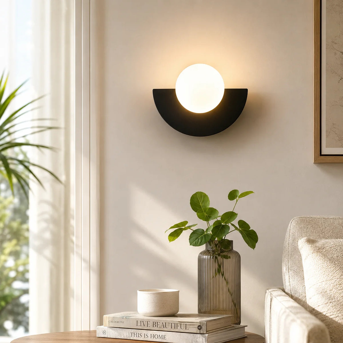 Wall Sconce LED Powder-Coated Metal Warm & Cool White