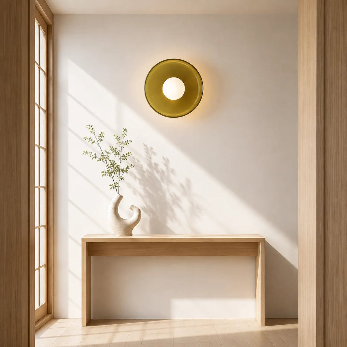 Wall Sconce Mid-Century Dual-Layer Glass Hardwired G9 Compatible