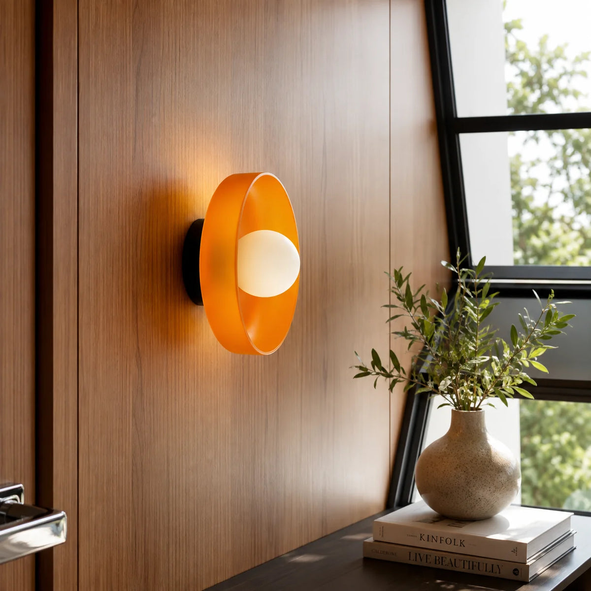 Wall Sconce Mid-Century Dual-Layer Glass Hardwired G9 Compatible