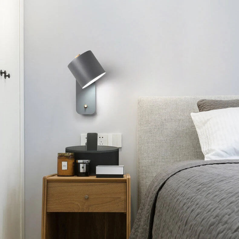 Wall Sconce Rotating Cylinder Directional Hardwired E26