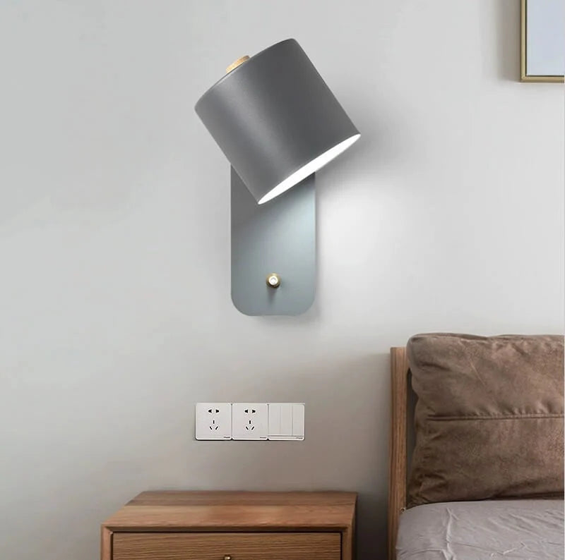 Wall Sconce Rotating Cylinder Directional Hardwired E26