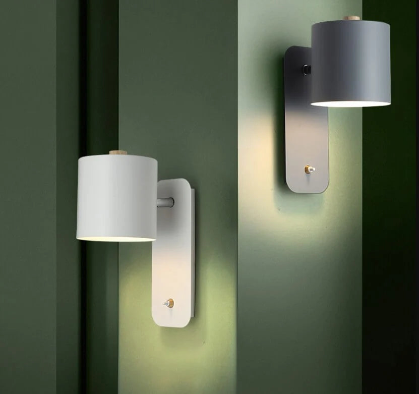 Wall Sconce Rotating Cylinder Directional Hardwired E26