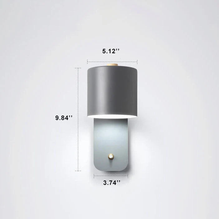 Wall Sconce Rotating Cylinder Directional Hardwired E26