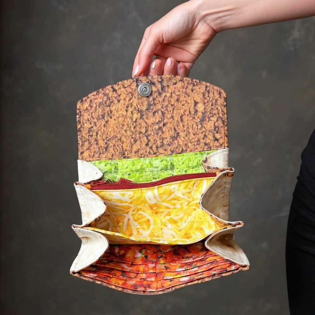 Wallet Magnetic Closure Multiple Compartments Full & Snack Sizes