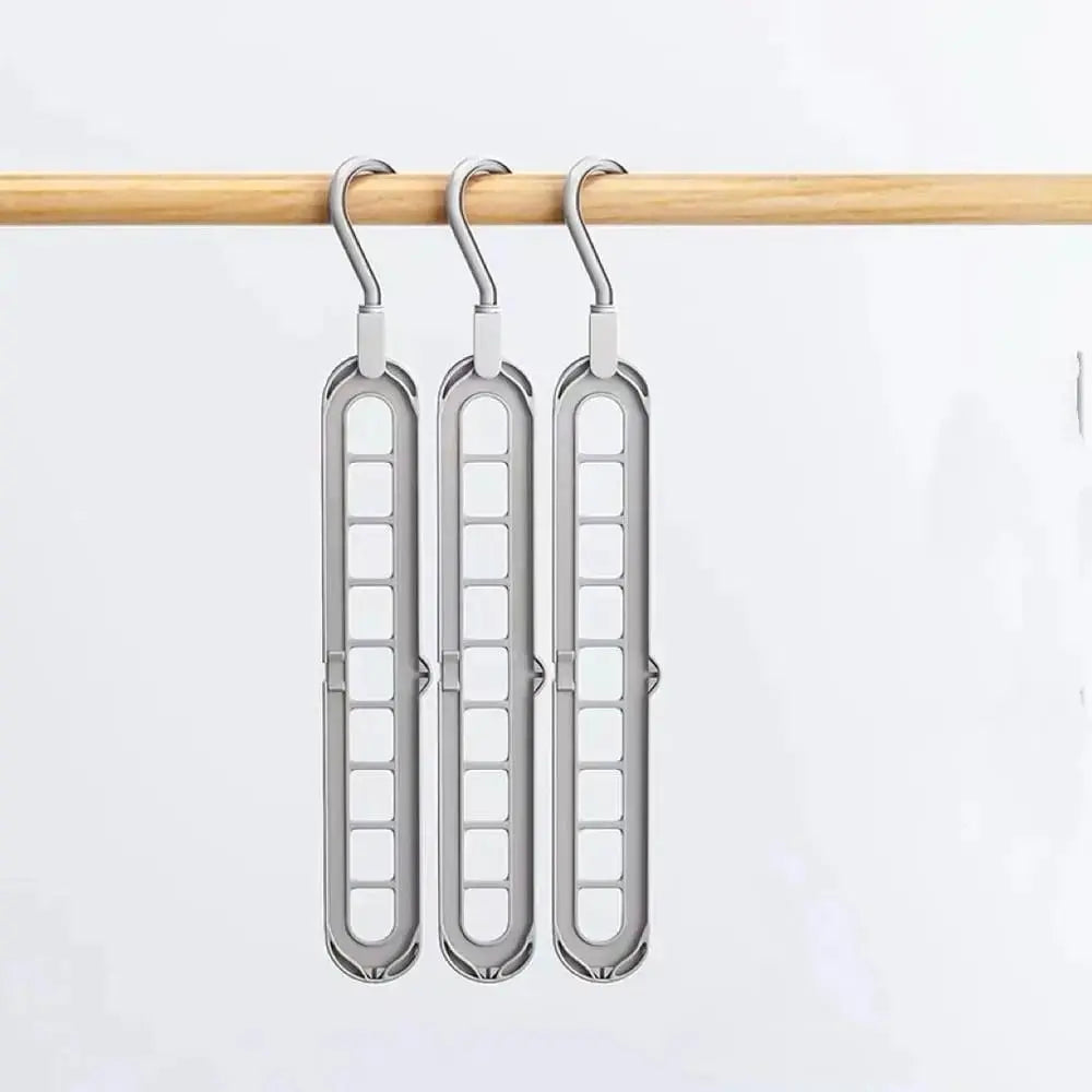 Wardrobe Organizer Space-Saving Multi-Hanger Holds Up To 9
