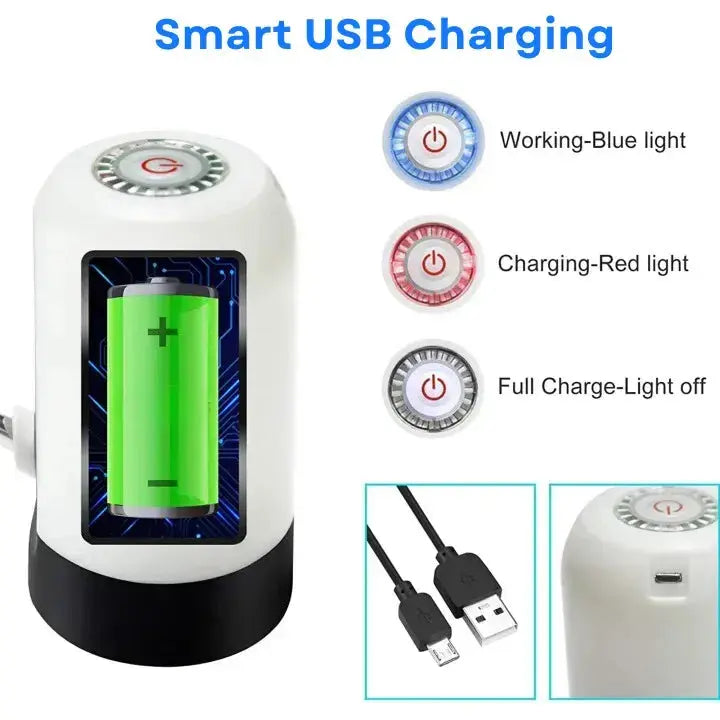 Water Bottle Pump Automatic USB Rechargeable