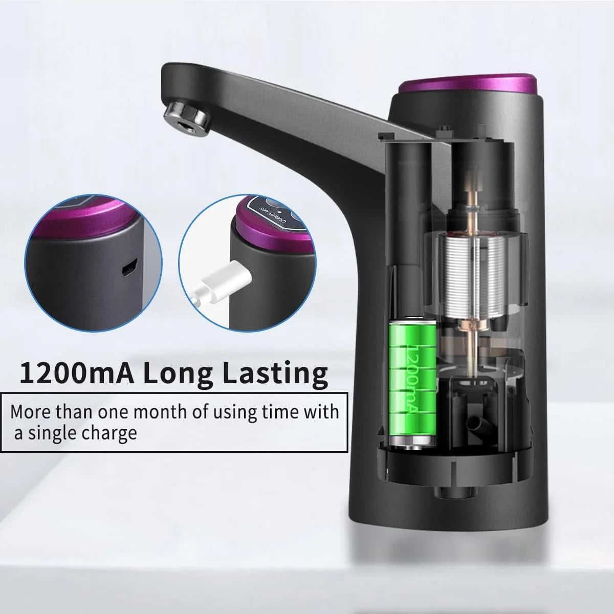 Water Bottle Pump One-Button Auto Dispense Rechargeable