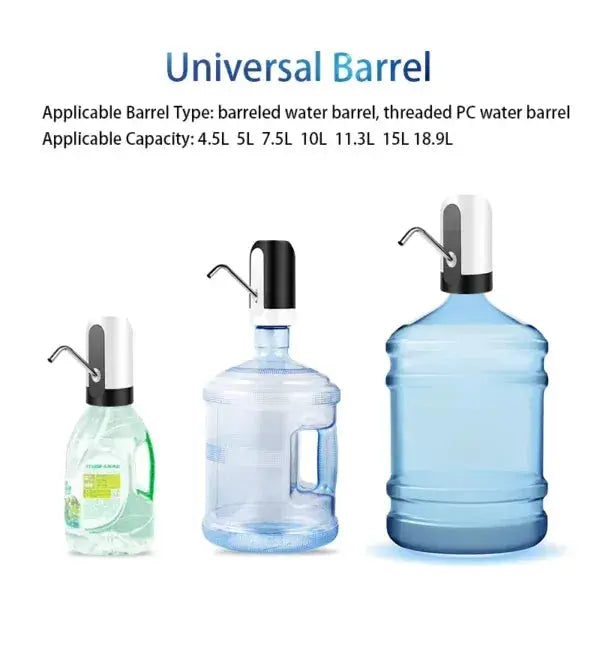 Water Dispenser Pump Touch Button USB Rechargeable BPA-Free