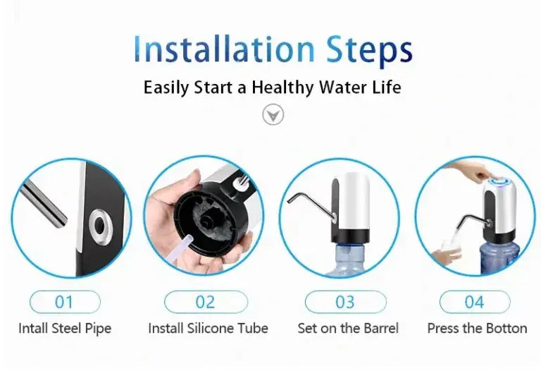 Water Dispenser Pump Touch Button USB Rechargeable BPA-Free