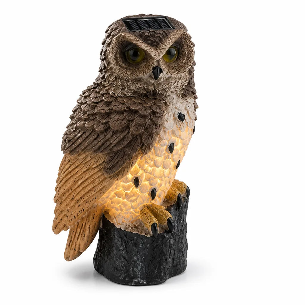 Weatherproof Owl Design Solar Lamp (Automatic On/Off)