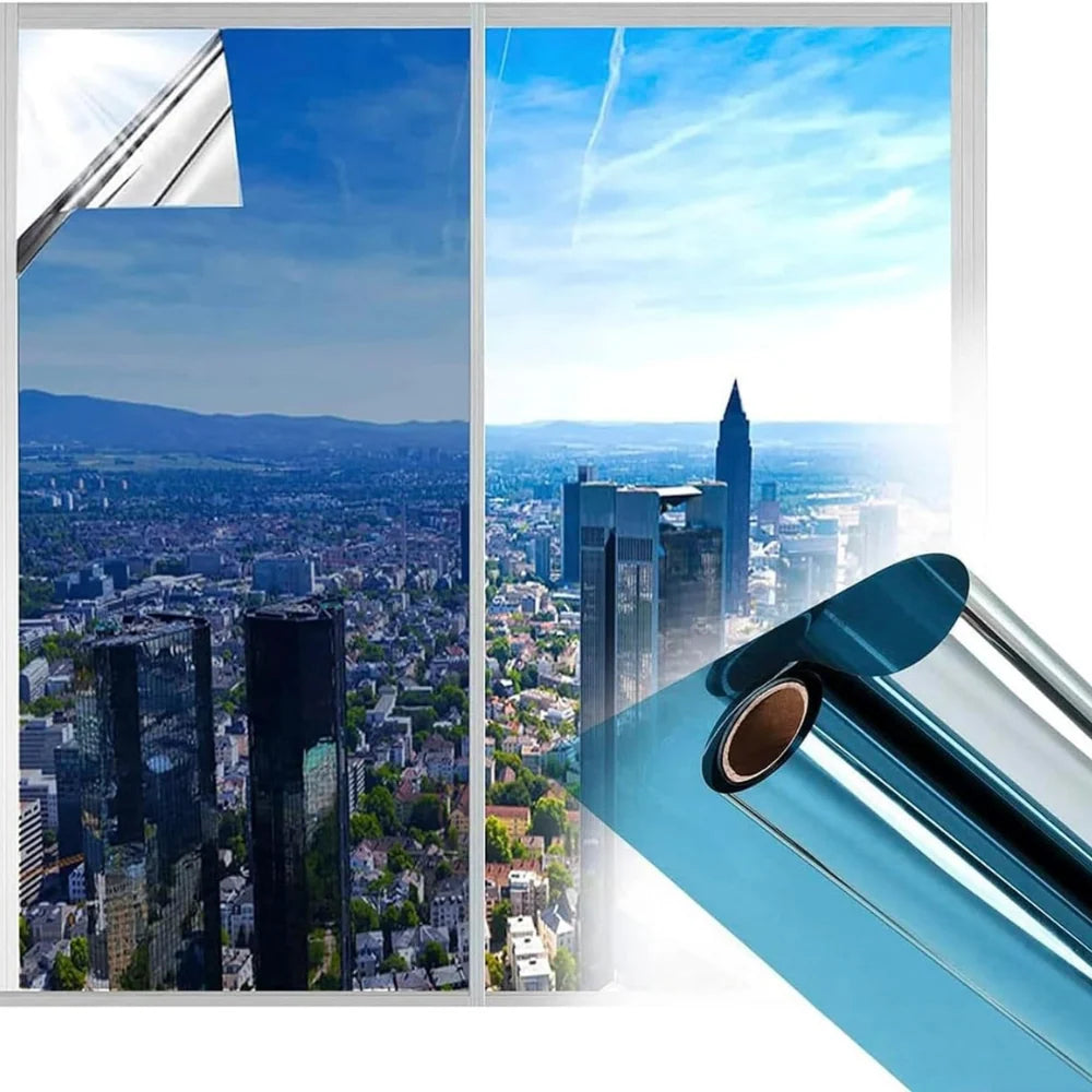 Window Film Reflective Privacy Heat Blocking Static Cling